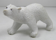 Safari Ltd White Polar Bear 2" Long Plastic Animal Toy Figure China