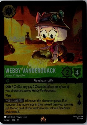 Whispers in the Well #93/204 Webby Vanderquack cold foil