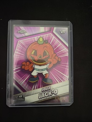 2026 Topps Chrome VeeFriends Jolly Jack-O Pink /250