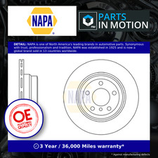 2x Brake Discs Pair Vented fits BMW X6 E71 3.0 Rear 09 to 14 320mm Set NAPA New
