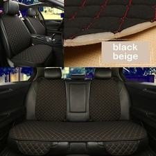 Flax Car Seat Cushion Cover Universal Fit Front Rear All Seasons