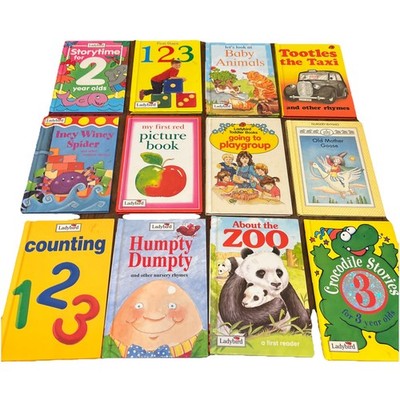 Ladybird Vintage Book Bundle 12 Hardback Early Learning Toddlers Age 2/3 Numbers