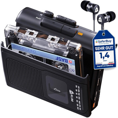 Klim K8 Kassettenrekorder Kassettenplayer AM FM Radio Eingebaut Mikrofon L