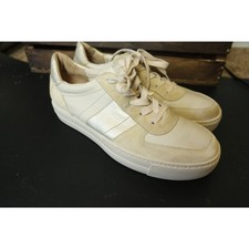 NWOT Paul Green Unity Sneaker Sand Beige Casual Platform Women US Size 10 UK 7.5