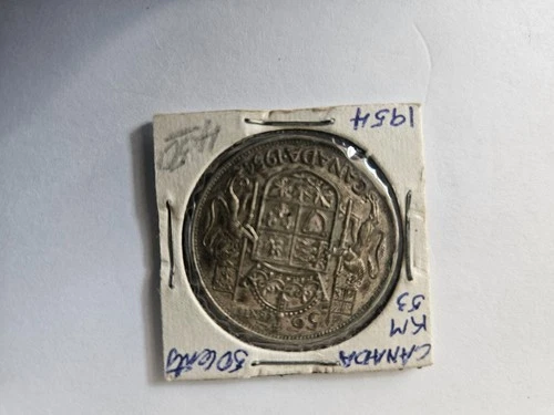 1954 Canadian Silver 50 Cent