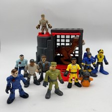 Jurassic Park World Imaginext Lot 10 Action Figures Owen Dr. Wu Grant Ian DINO