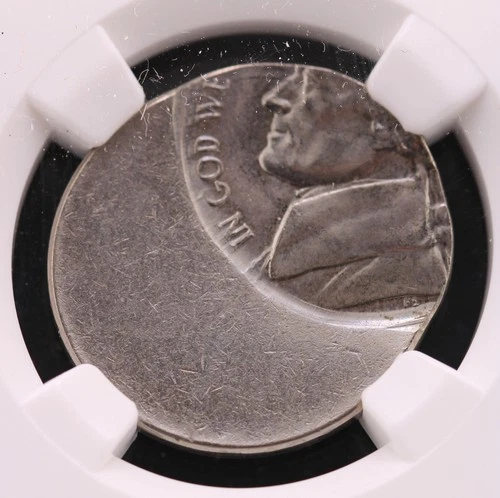 Jefferson Nickel NGC MS 66 Struck 50% Off Center (No Date)
