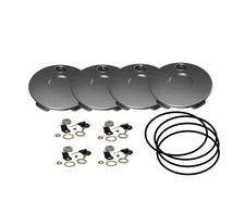 Alpina 16″ 4×100 center caps set of 4 with all accessories (gaskets, locks, k...