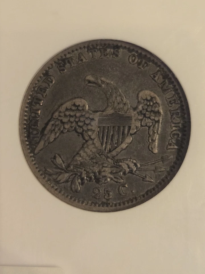 1835 Capped Bust quarter, NGC VF25 Old holder - Image 4 of 4