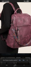 Womans Fadeon Vintage - Style PU Leather Backpack Purse for Women