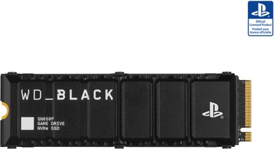 WD_BLACK SN850P NVMe  mit Heatsink für PS5 Konsolen , 2 TB, Gaming SSD, Schwarz