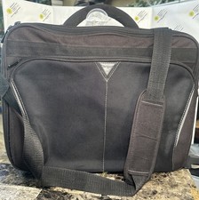 Targus Laptop Bag Black 15.5" Classic Briefcase Messenger Bag Media Compartments
