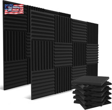 52 Pack Acoustic Panels 1 X 12 X 12 Inches - Acoustic Foam - High Density- Sound