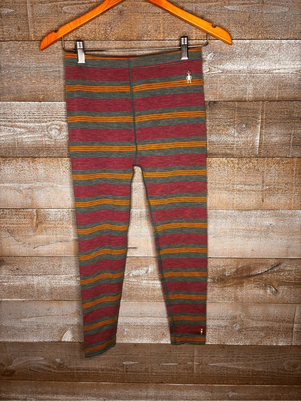 Smartwool NWT kids XL merino wool thermal base layer Striped
