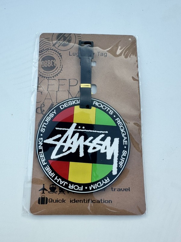 Stussy rubber luggage bag name tag Luggage Tags Silicone Tag  NEW reggae 