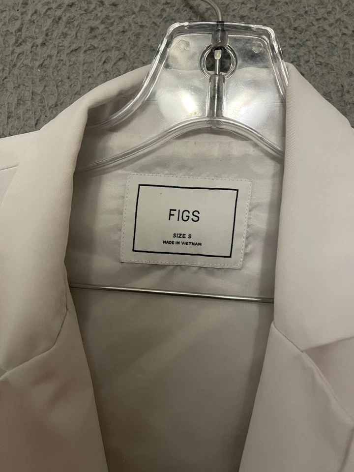 Figs Men's Lab Coat Doctor Jacket Size Small White Button up Adult Polyester - Image 2 of 4