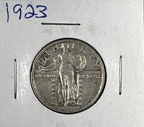1923 Standing Liberty Quarter : Extra Fine  XF  Details