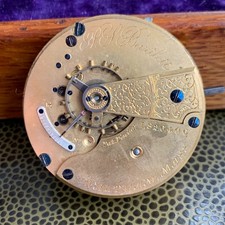 Waltham P.S. Bartlett Model 1879 18S 11J Open Face Pocket Watch Movement Repair