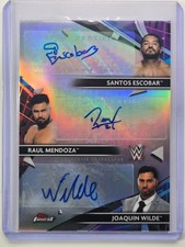 Santos Escobar/Raul Mendoza/Joaquin Wilde 2021 Topps WWE #TA-LF Triple Auto