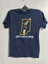 Caitlin Clark Indiana Fever BreakingT WOMENS SIZE S/M Short Sleeve Shirt Blue