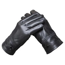 Men's Winter Genuine Sheepskin Gloves, Touch Screen Warm Leather XX Lager-9.5