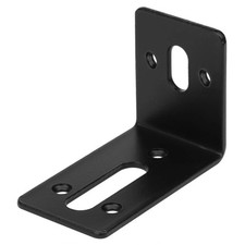 10 Pcs Black Slotted L Bracket,Slightly Adjustable Corner Braces,Max.Load 66 ...
