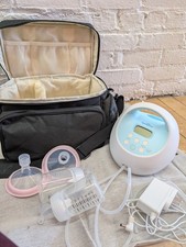Spectra S1 Plus Electric Breast Pump Set Kit Bottles Flanges Tubing Carry Bag 