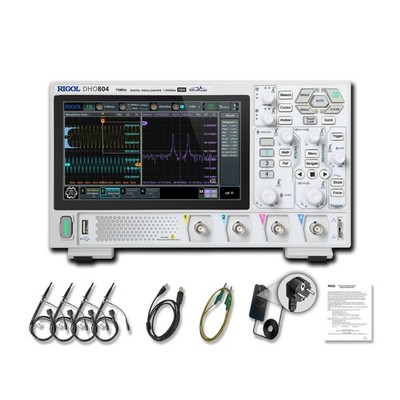 RIGOL Digital Oscilloscope DHO804 70 MHz 4-Ch 1.25 GSa/s 12-bit 25 Mpts Ultra...