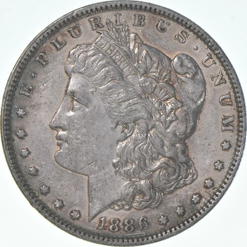 XF 1886 (P) Morgan Silver Dollar (1 coin) *6793