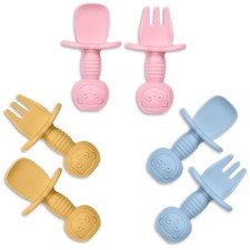 - 3 PCS Baby Silicone Spoons Infant, Toddler,  Kid Friendly Utensils - First...