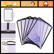 25-Pack 8.5x11 Menu Covers, Double-Sided Waterproof Plastic Sleeves for Restaura