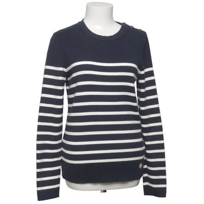 Armor Lux, Strickpullover, Größe: M, Blau/Weiß, Baumwolle, Streifen, Damen #KbD
