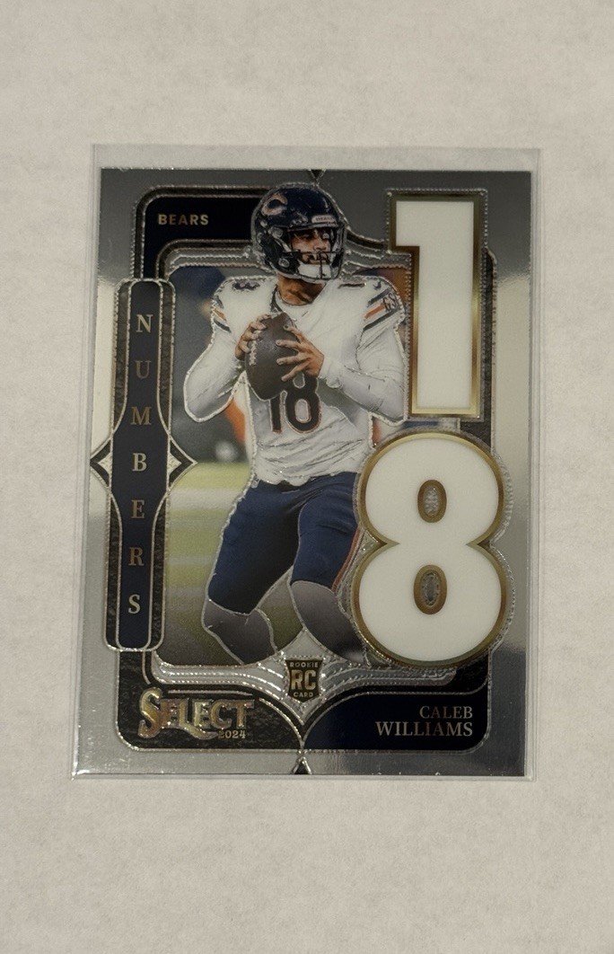 2024 Panini Select Numbers Caleb Williams Rookie Insert #19 Chicago Bears