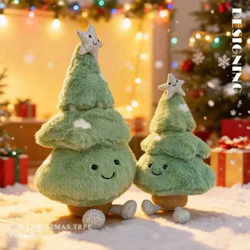 Juguetes de peluche suaves para árbol de Navidad divertidos para gatos de gelatina regalos de Navidad Foto 3 de 4