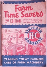 1943 Sinclair Gasoline Farm Time Savers Booklet 2nd Edition