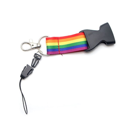 2 Pcs Rainbow Mobile Phone Lanyard Neck Key Chain DIY Accessories - 第 3/11 張圖片