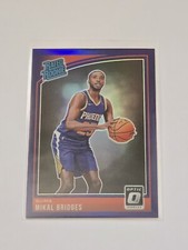 2018-19 DONRUSS OPTIC MIKAL BRIDGES HOLO PURPLE REFRACTOR RC 