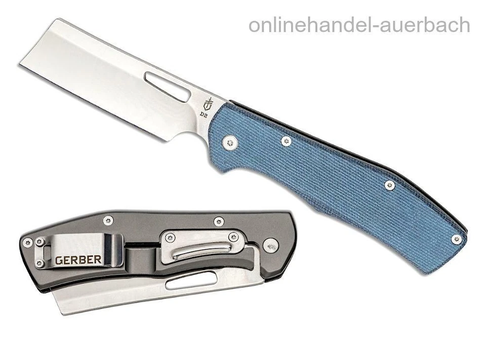 GERBER Flatiron D2 Micarta  Taschenmesser Klappmesser Messer - Bild 1 von 1