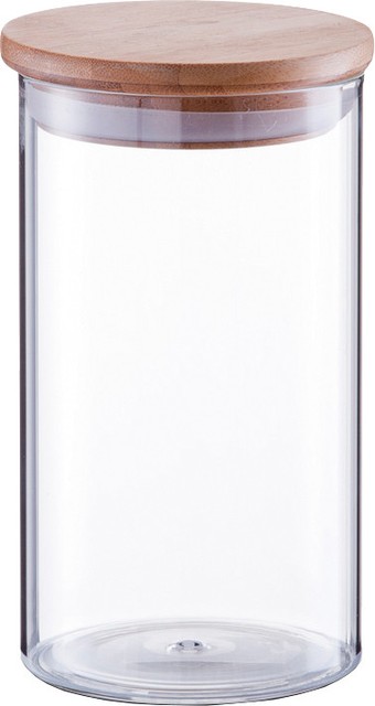 Glass Container With Bamboo Lid 1000ml Zeller For Sale Online Ebay