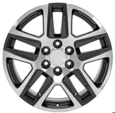 New Wheel For 19 Chevrolet Silverado 1500 20 Inch Machined Charcoal Alloy Rim