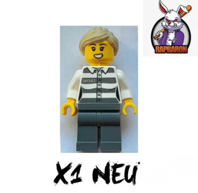 Lego  City   Häftling   Jail Prisoner 50382   Minifigur   cty1595    Neuware