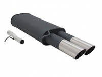 Novus EndschalldäMpfer 2X76Mm Ms-Design Stahl FüR Vw Passat -3B/3BG +Abe