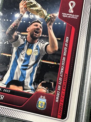 Lionel Messi King of Qatar 2022 Panini Instant World Cup