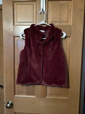 Girls Xl Vest Burgundy