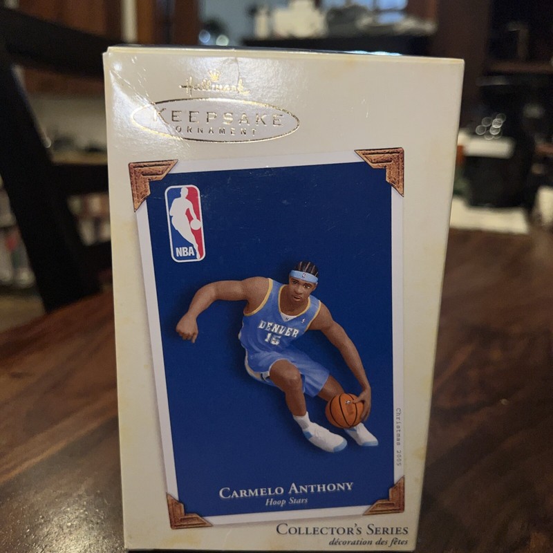 Hallmark Keepsake NBA Carmelo Anthony Denver Nugget Hoop Stars 2005 w/ Card
