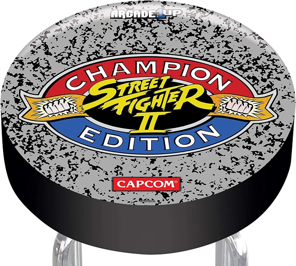 Street Figher Bar Stool Seat Adjustable Height Arcade1UP Home Cabinets Games New - Image 4 of 4