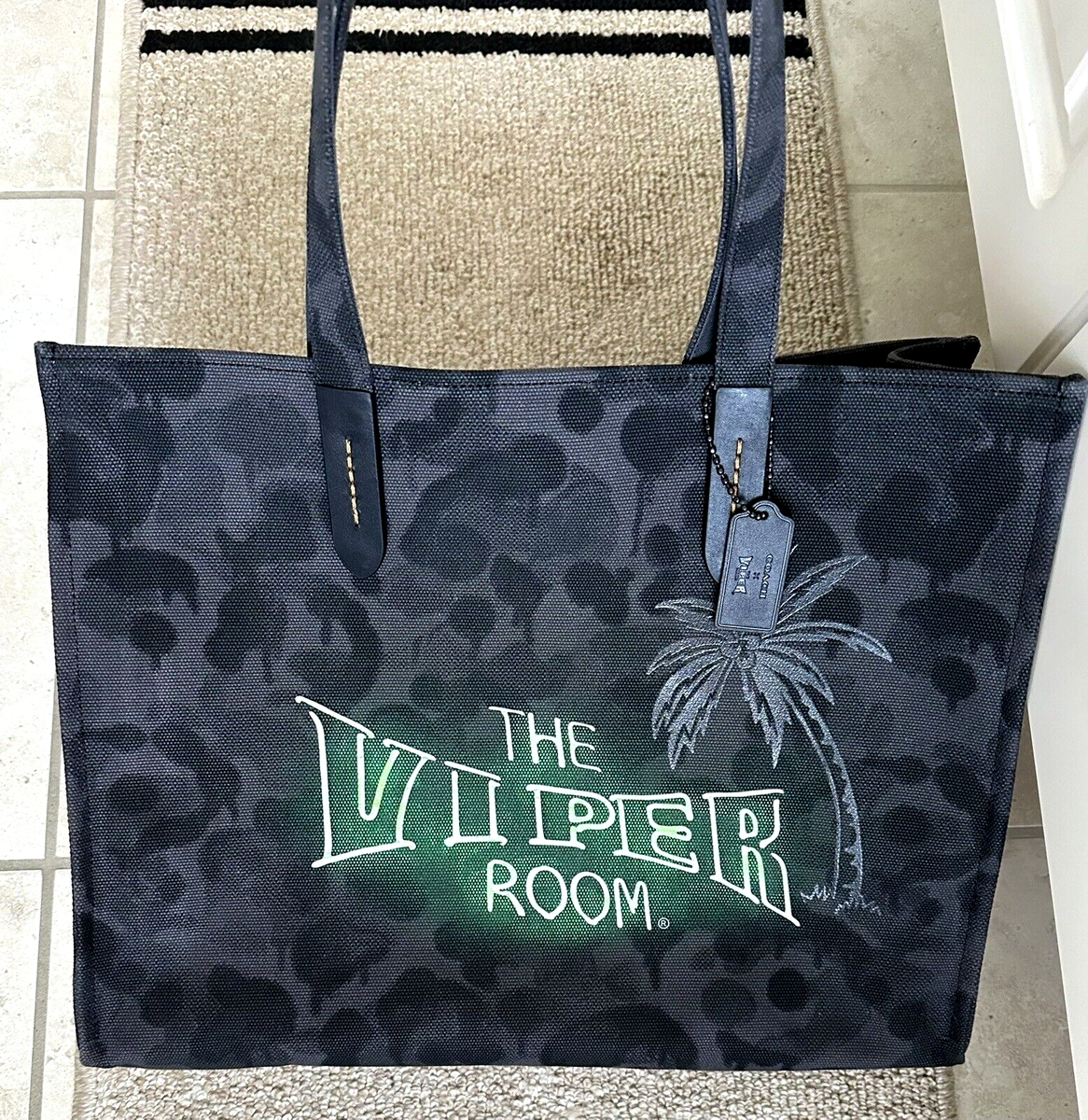 NWT COACH X VIPER ROOM WILD BEAST HEATHER GRAY CAMO CANVAS