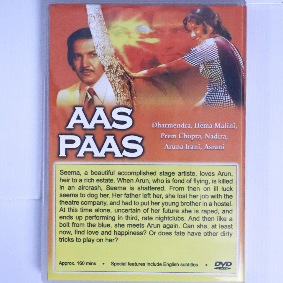 Aas Paas (DVD, 1981) Dharmendra, Hema Malini, Prem Chopra - Romance Drama Movie - image 2 of 4