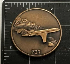 Great  BOEING 727 Passenger Jet Medallion
