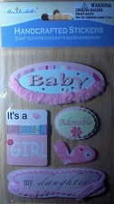 Baby Girl Miss Elizabeth Scrapbook Stickers Labels Crafts, Cards, Photos 012